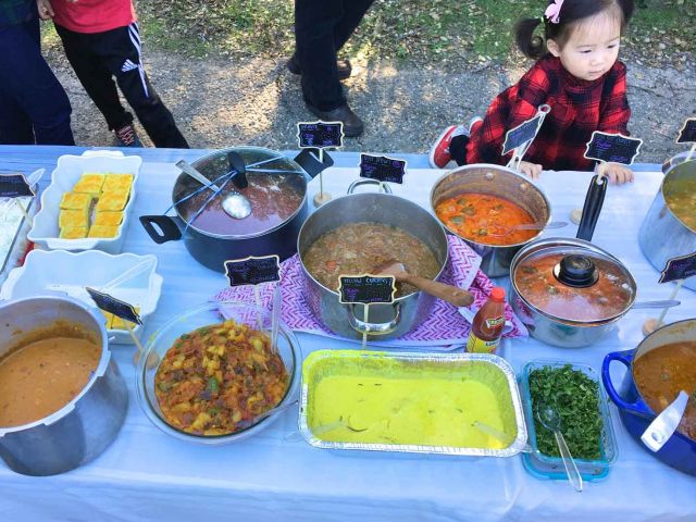 Feb 2018 - Han Lab curry day, which means we each brought a curry dish from our home countries