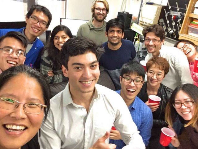 Dec 2018 - Kan Tagami's candidacy celebration. We have a tradition to celebrate candidacy advancement with champagne.